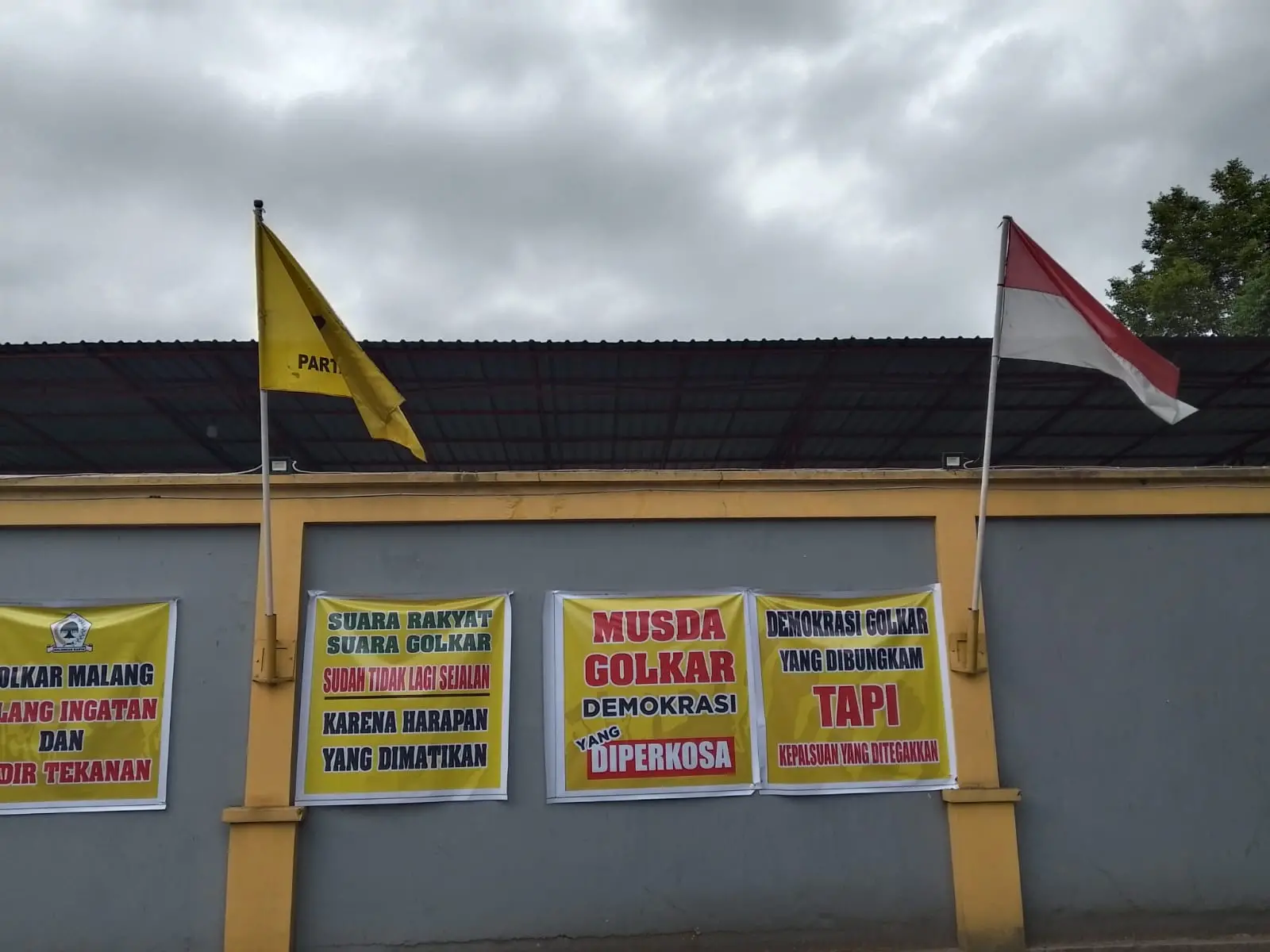 Kondisi Kantor DPD Partai Golkar Kota Malang