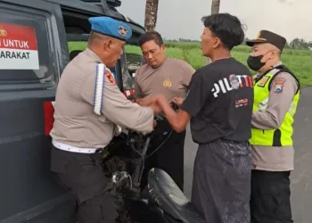 Polisi amankan satu sepeda motor yang digunakan untuk balap liar. Foto: Polres Malang
