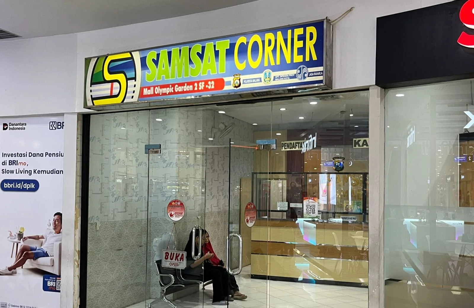 Lokasi Samsat Corner MOG Malang./Foto: Tugumalang.id/Bagus Rachmad Saputra.