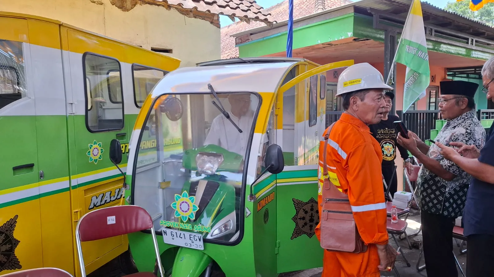 Salah satu bentor hasil modifikasi anak didik BLK Karoseri Jenggolo Baru Majapahit. Foto: Aisyah Nawangsari Putri