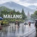 Prakiraan cuaca Malang, khususnya Kota Malang pada hari Senin, 12 Januari 2026 diperkirakan dalam kondisi berawan hingga hujan ringan. /Foto: Tugumalang.id/Bagus Rachmad Saputra (ilustrasi dibuat dengan AI).