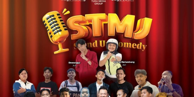 Saksikan penampilan 15 komika terbaik di Jawa Timur dalam babak Semifinal STMJ 2026 yang diselenggarakan Tugu Media Group. /Foto: Dok. Tugu Media Group.