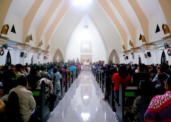 Misa Malam Natal di Gereja Santo Thomas Aquinas ITN Malang pada Rabu (24/12/2025). Foto/dok ITN Malang