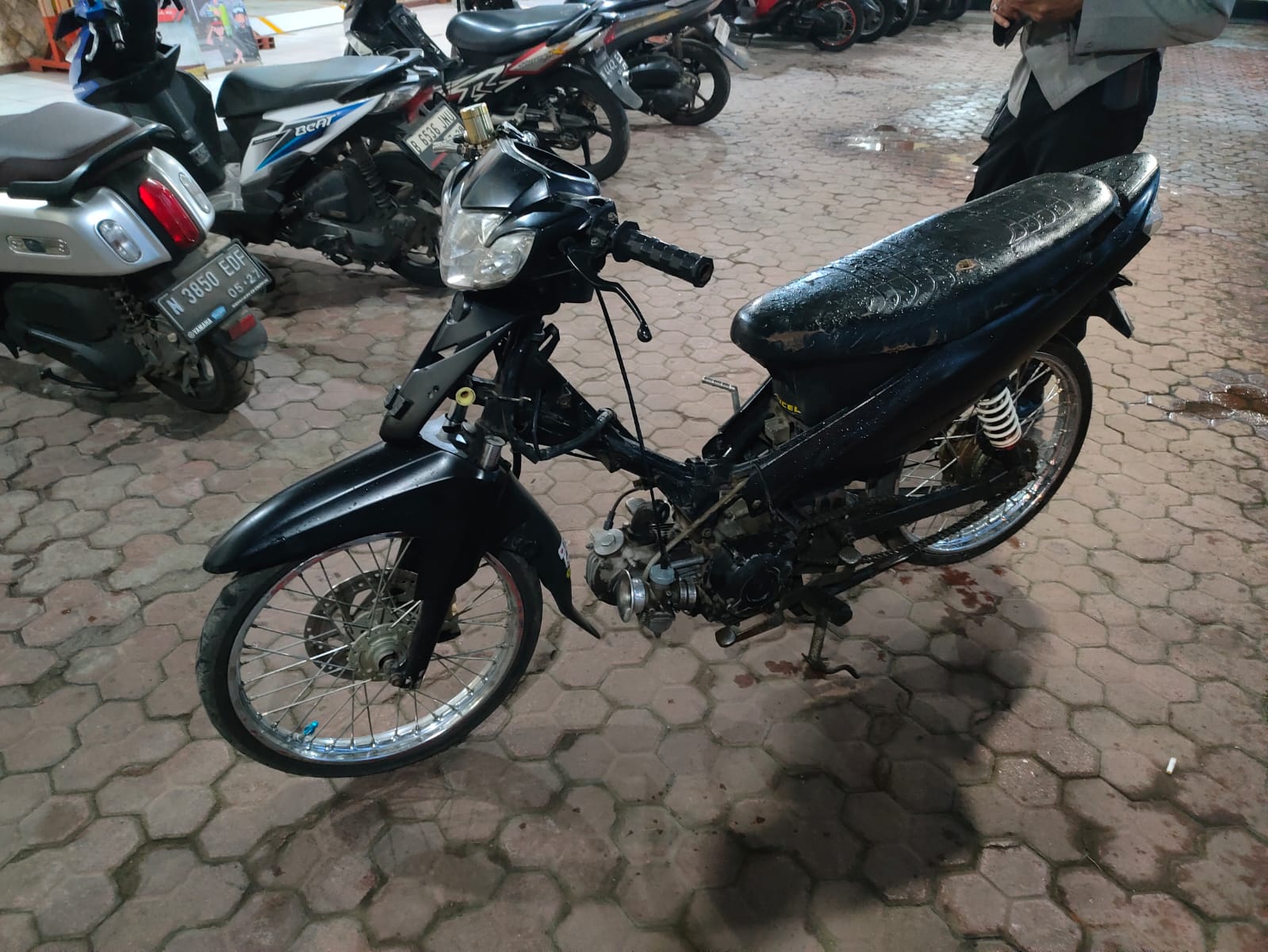 Sepeda motor yang diamankan polisi. Foto: Polres Malang