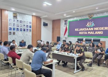 Rakor teknis penyamaan persepsi dalam mengimplementasikan KUHP baru. (Foto/dok. Kejari Kota Malang)