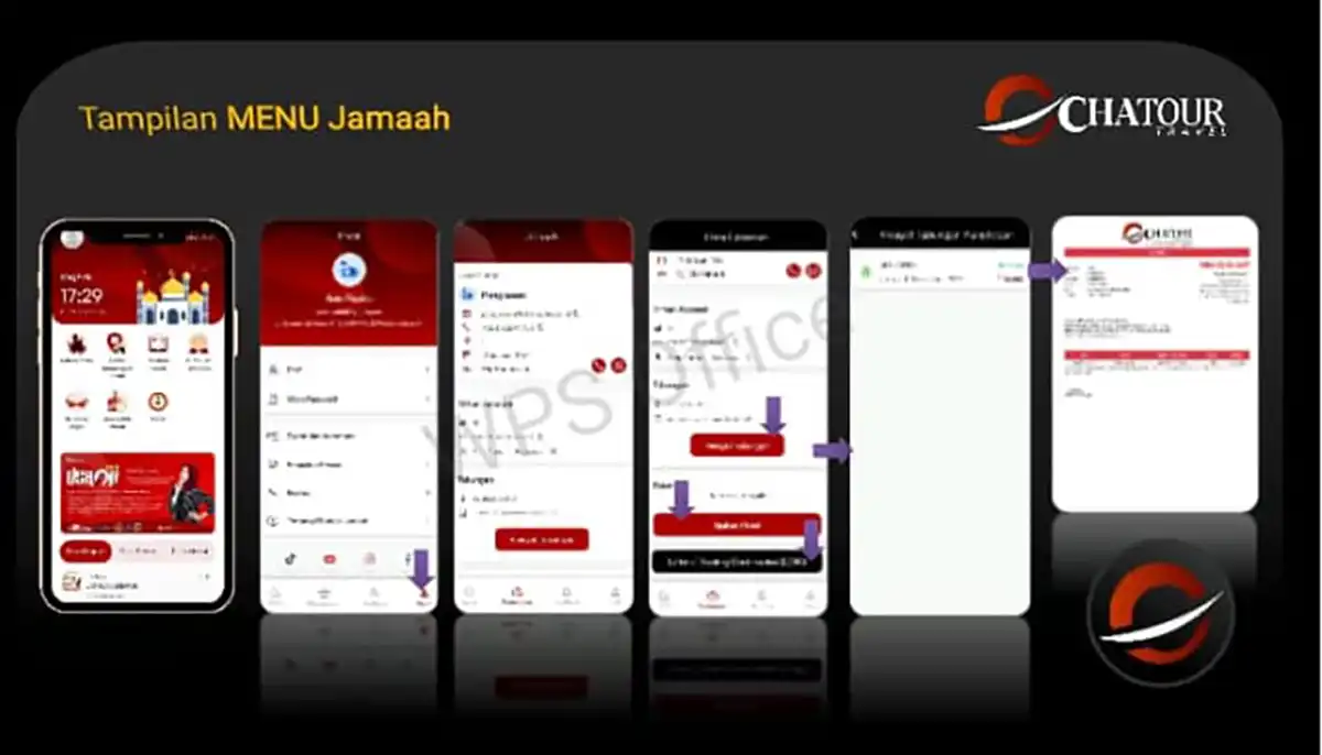 Fitur aplikasi Chatour Travel