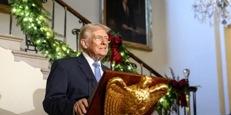 Presiden Amerika Serikat, Donald Trump umumkan dapat pasokan 30 sampai 50 juta barel minyak dari Venezuela. /Foto: Tangkapan layar Instagram @realdonaldtrump.