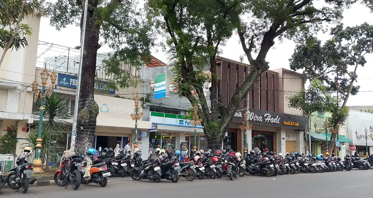  Kondisi parkir kendaraan
