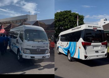 Bus sekolah yang akan beroperasi di Kabupaten Malang. Foto: Dishub Kabupaten Malang