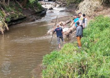 Lokasi ditemukannya korban. Foto: Polsek Lawang
