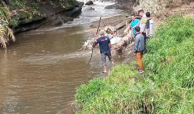 Lokasi ditemukannya korban. Foto: Polsek Lawang