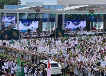 Presiden Republik Indonesia (RI) Prabowo Subianto tiba di Stadion Gajayana, minggu (8/2/2026). Foto/dok