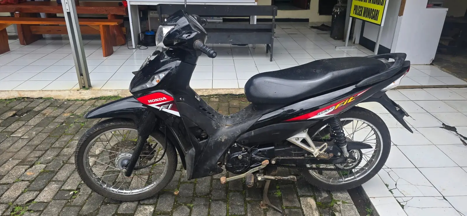 Sepeda motor Honda Fit yang dicuri di Wonosari. Foto: Polres Malang