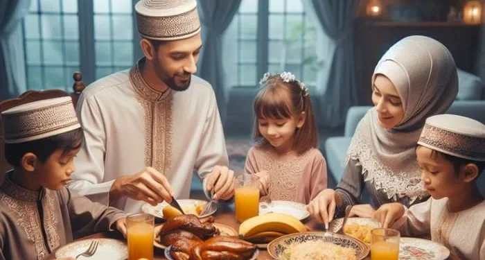 Jadwal buka puasa Malang Raya hari Senin, 23 Februari 2026 dan keutamaan puasa hari kelima Ramadan. /Foto: Pinterest/Afifa Art.