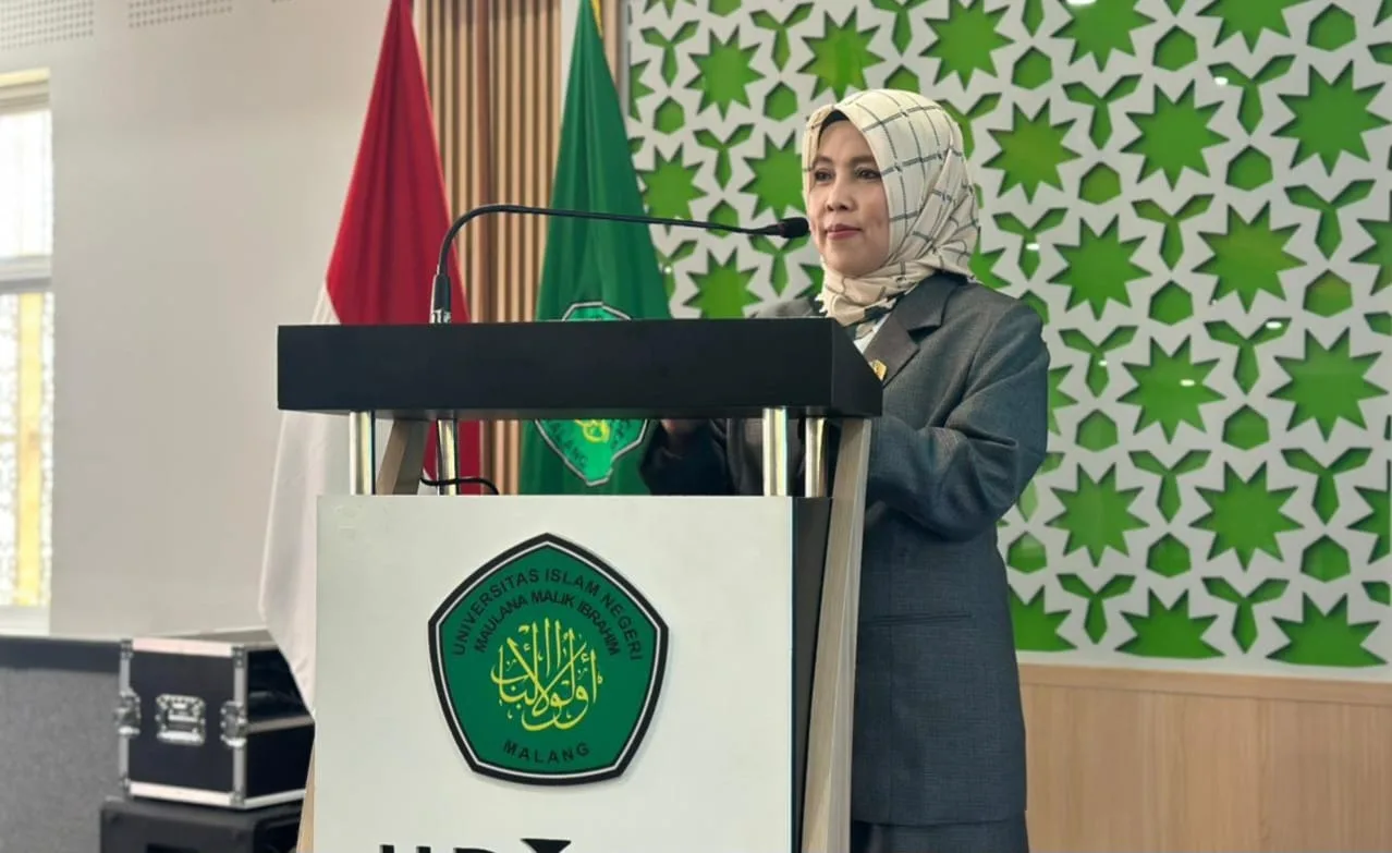 Sambutan Rektor UIN Malang, Prof. Dr. Hj. Ilfi Nurdiana, S.Ag, M.Si. /Foto: Dok. UIN Malang