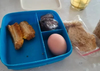Menu MBG khusus Ramadan yang disalurkan di sekolah Kota Malang. (Foto/ist)