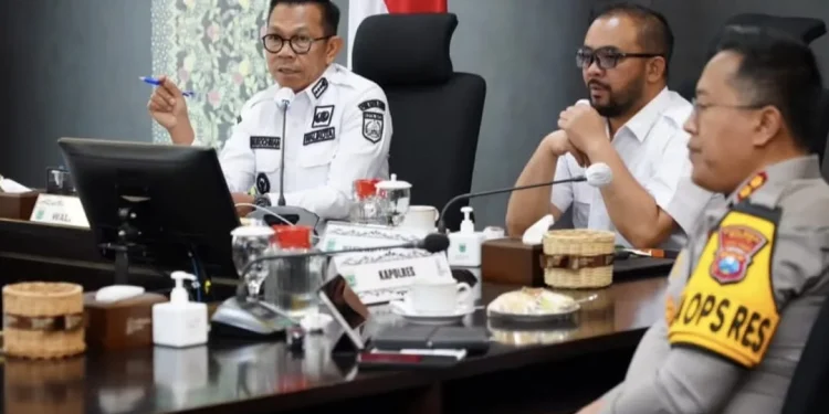Rakor kesiapan sukseskan Harlah 1 Abad NU oleh jajaran Forkopimda Kota Batu. Foto: Prokopim KWB