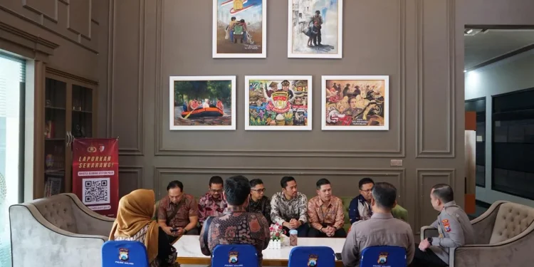 PLN UP3 Malang,Polres Malang,Audiensi,Kelistrikan - PLN UP3 Malang Perkuat Sinergi Pelayanan Kelistrikan melalui Audiensi Bersama Kapolres Malang
