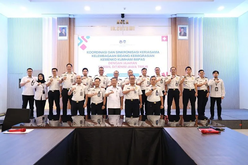 Kantor Imigrasi Kelas I TPI Malang perkuat sinergi. Foto/dok