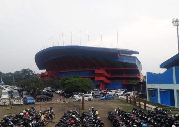 Ilustrasi parkir di Stadion Gajayana Kota Malang. (Foto/M Sholeh)