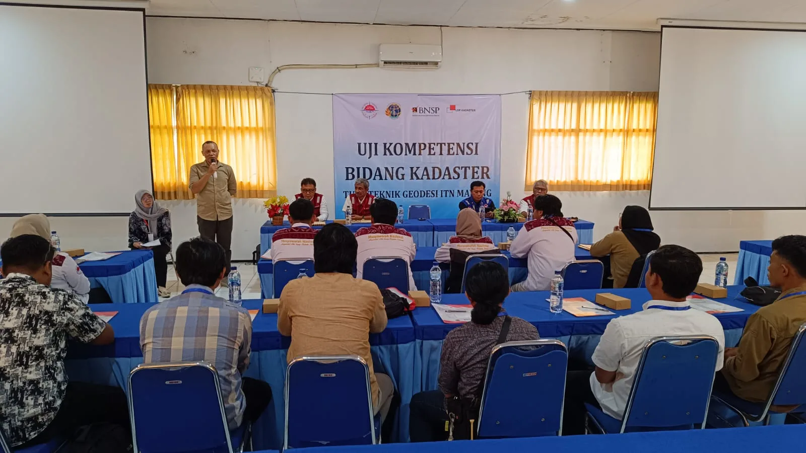 ITN Malang melakukan uji kompetensi kadaster perdana. Foto/dok ITN Malang