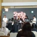 Bassist Sheila on 7, Adam Subarkah dalam konferensi pers jelang gelaran konser di Malang. (Foto/M Sholeh)