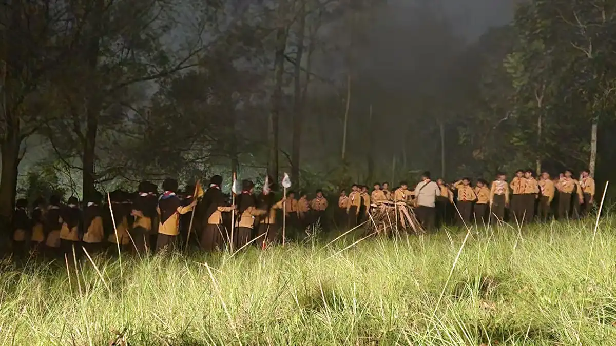 Keseruan kegiatan perkemahan Jumat-Sabtu