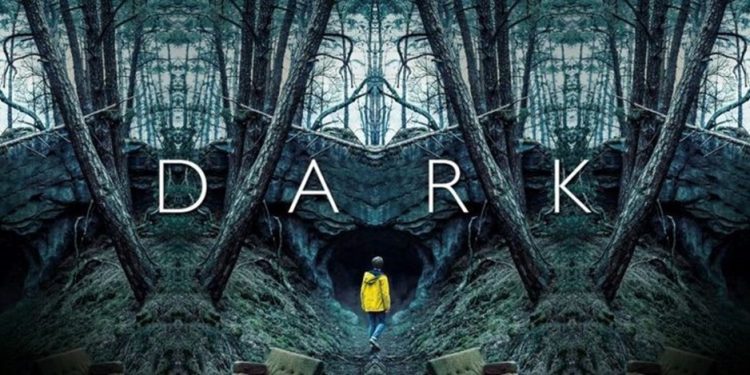 Poster series Dark, salah satu series Netflix dengan cerita mind-blowing yang penuh misteri perjalanan waktu. (Foto: Pinterest)