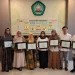 Rektor Unisma Prof. Junaidi Mistar bersama jajaran usai mengumukan 8 dosen Unisma berprestasi di Anugerah LPTNU 2026. Foto: Azmy
