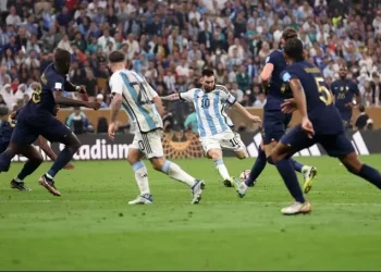 Aksi Lionel Messi dalam laga final Piala Dunia 2022 antara Argentian vs Prancis (dok. FIFA)