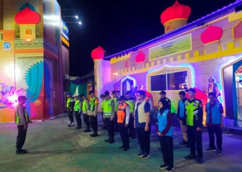 Pos terpadu yang ada di Exit Tol Singosari. Foto: Polres Malang