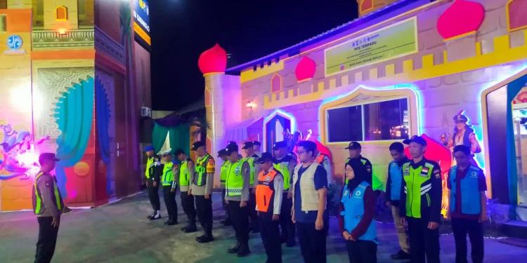 Pos terpadu yang ada di Exit Tol Singosari. Foto: Polres Malang