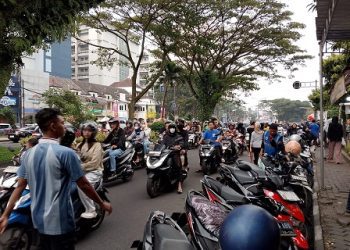 Ilustrasi penataan parkir di Kota Malang. (Foto/M Sholeh)