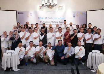 Buka puasa bersama PLN UP3 Malang dan ICONNET. Foto/dok