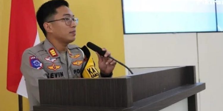 Kasat Lantas Polres Batu AKP Kevin Ibrahim saat menyampaikan titik rawan macet di Kota Batu. Foto: Dok.