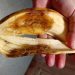 Pisang busuk dalam menu MBG yang didistribusikan di salah satu sekolah Kota Malang. (Foto/ist)