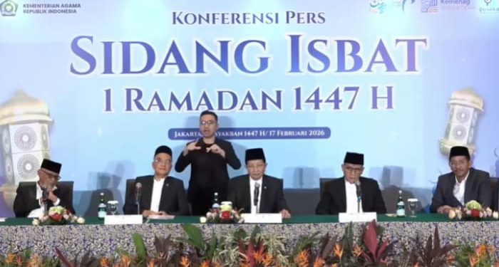 Jadwal dan tahapan Sidang Isbat Idulfitri 2026 yang diselenggarakan Kemenag RI pada hari Kamis, 19 Maret 2026. /Foto: Tangkapan layar kanal YouTube Kemenag RI.