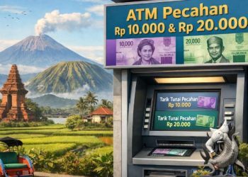 Daftar lokasi ATM pecahan Rp 10 ribu dan Rp 20 ribu untuk keperluan THR Lebaran 2026. /Foto: Ilustrasi dibuat dengan AI.