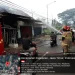 Petugas memadamkan api yang membakar laundry di Pagelaran. Foto: Damkar Kabupaten Malang