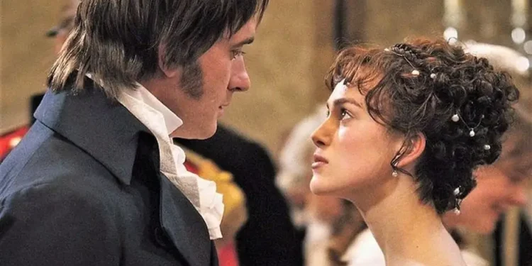 Cuplikan film Pride and Prejudice (2005) yang menampilkan kisah benci jadi cinta antara Elizabeth Bennet dan Mr. Darcy. (Foto: Pinterest)