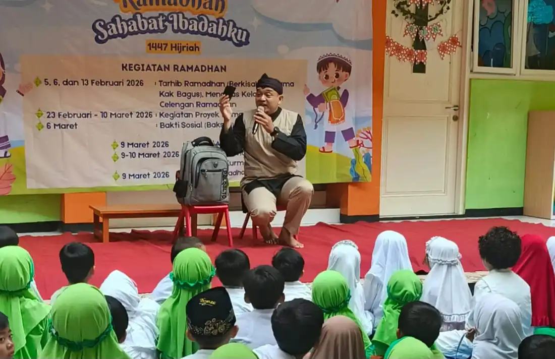 Kegiatan berkisah di PAUD IT Insan Permata Malang
