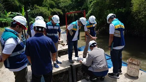 PJT I saat meninjau keandalan operasional SPAM Bango Kota Malang. Foto: Dok.