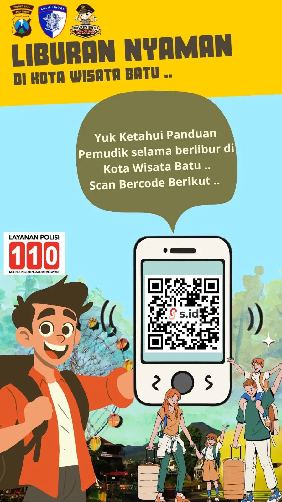 Barcode SIWAN RESTU Polres Batu. Foto: Dok.