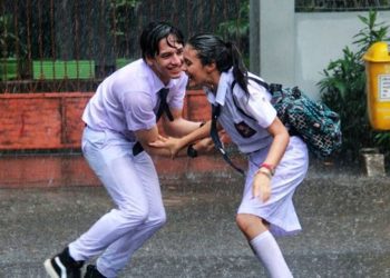 Cuplikan adegan Nathan dan Salma di Dear Nathan, kisah remaja dengan tema benci jadi cinta. (Foto: Pinterest)