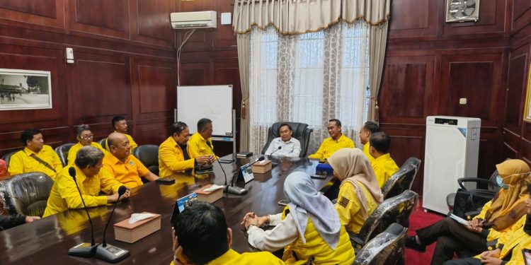 Pertemuan antara DPD Partai Golkar Kota Malang dengan Wakil Wali Kota Malang. (Foto/dok.)