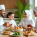 Tips menjaga kesehatan pencernaan selama momen Lebaran agar dapat menikmati hidangan khas Hari Raya Idul Fitri tanpa khawatir kondisi kesehatan terganggu. /Foto: Pinterest/pngtree.