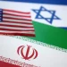 Bendera Iran, Amerika, dan Israel (Foto: Dado Ruvic/ Reuters)