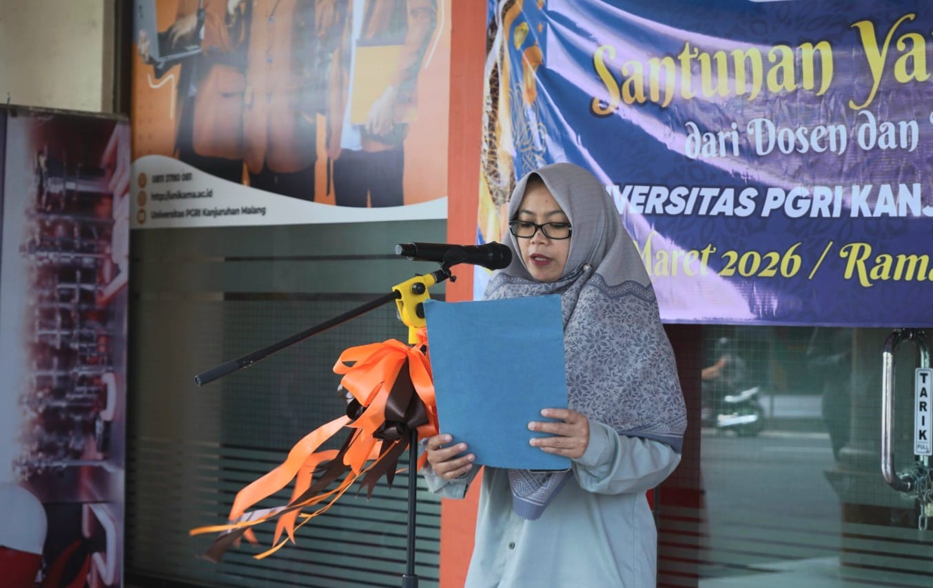 Sambutan Wakil Rektor Unikama, Irma Tyasari, S.E, S.Pd, M.M, Ak, CA, CPA, CRA, Ph.D. /Foto: Dok. Unikama.