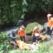 Evakuasi Temuan mayat diduga pria ditemukan di bawah jembatan Cangar. Foto: Istimewa