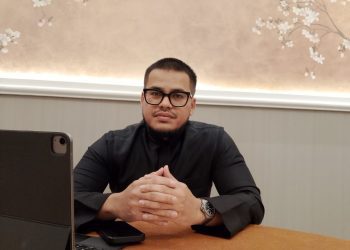 Direktur Lafayette, Umar Tarsum mengungkap modus bill gantung dalam kasus pencurian di tempatnya. (Foto/M Sholeh)